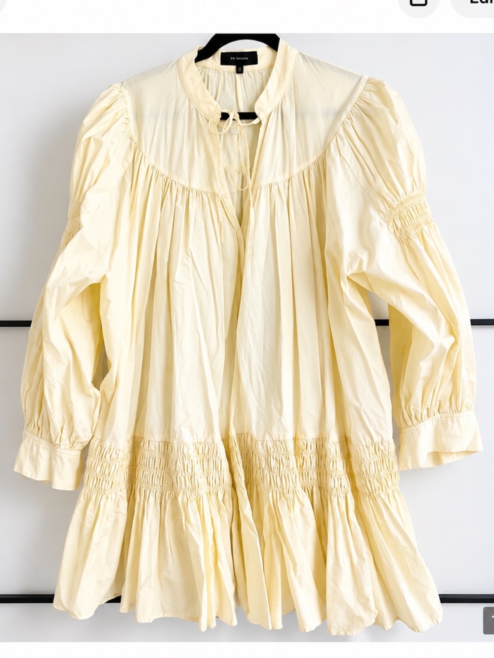 En Saison Butter Yellow Midi Dress